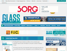 Tablet Screenshot of glass-international.com